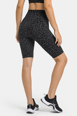 Women's V-Waist High-Waisted Biker Yoga Shorts with Pockets