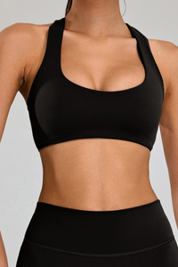 Women’s U-neck Racer-Back Back Beauty Sports Bra