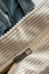 Women's Streetwear Corduroy Large-Capacity Tote Bag