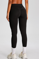Women's Seamless Pleated Buttocks Lift Sports Yoga Leggings
