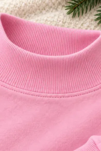 Women's Fall Christmas Colorful Letter Mock Neck Sweatshirt