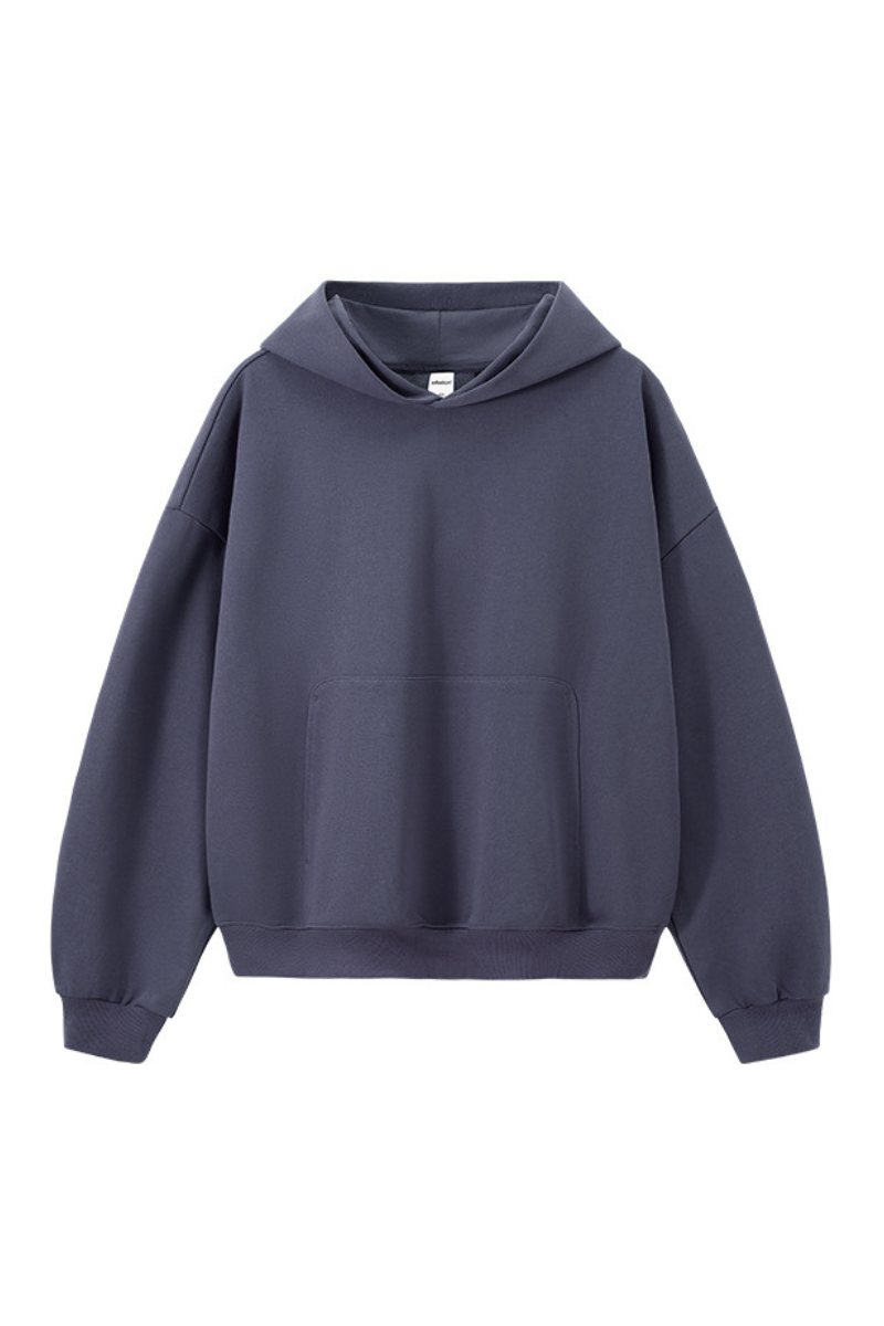Men's  Fall 380G Heavyweight Cropped Drop Shoulder Hoodie