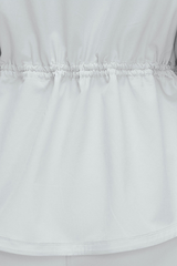 Women's Windproof Drawstring Media Pocket Peplum Jacket