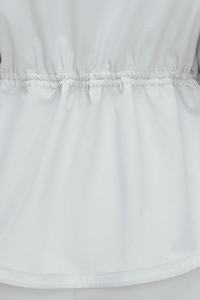 Women's Windproof Drawstring Media Pocket Peplum Jacket