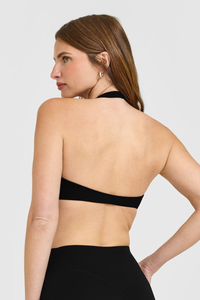 Women's Halter V‑Neck Backless Padded Sports Bra