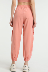Women's Side Mesh Panel Pocket Quick Dry Athletic Jogger