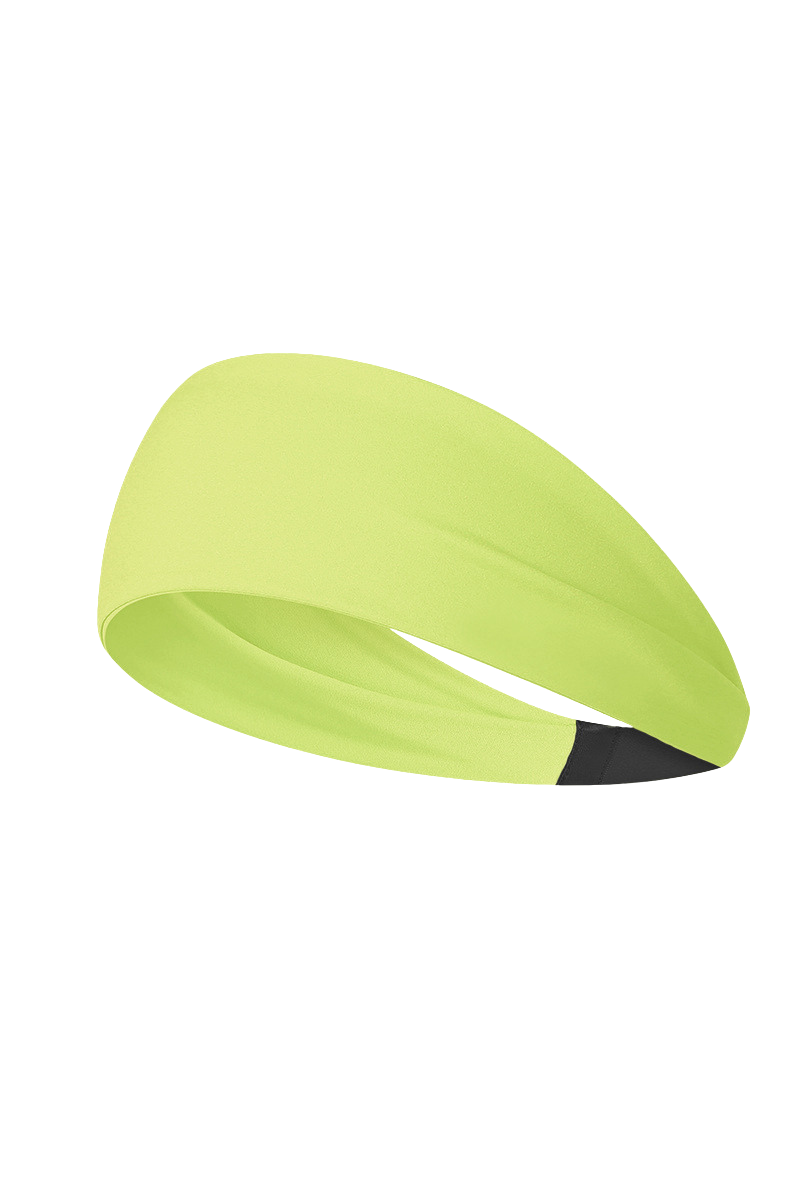 Women's exercise sweat-absorbing headband.
