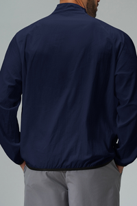 Men's Lightweight Stand Collar Full Zip Sun Protection Jacket