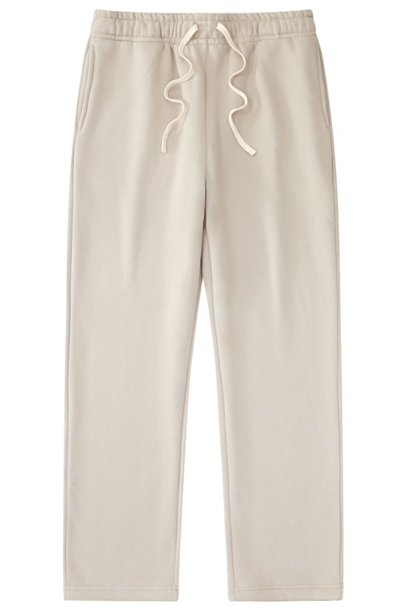 Unisex Drawstring Straight Leg Casual Sweatpants