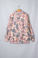 Women's Winter Camo Howdy Letter Mock Neck Sweatshirt