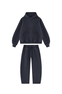 Unisex Fall Fleece Sets:Relaxed Hoodie And Sweatpants
