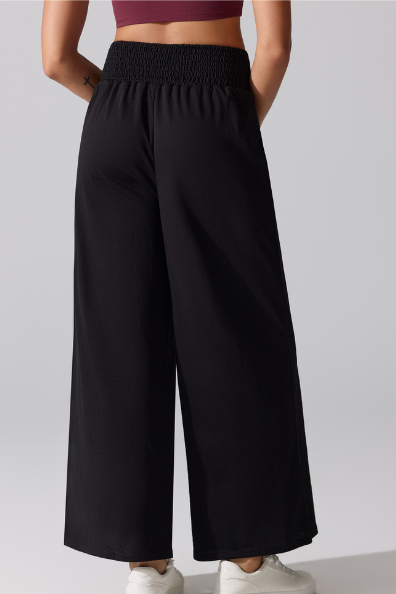 Women's Fall Soft Twisted High Waist Loose Wide Leg Pants