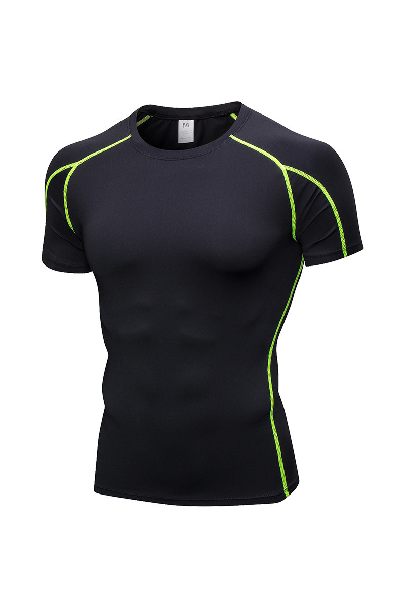 Men's Quick‑Dry Compression Workout Short Sleeve T‑Shirt