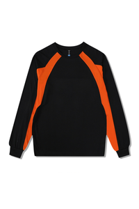 Men's Fall Color Block Raglan Long Sleeve Sports Jersey