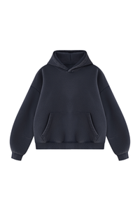 Unisex Fall Fleece Heavyweight Washed Drop Shoulder Hoodie