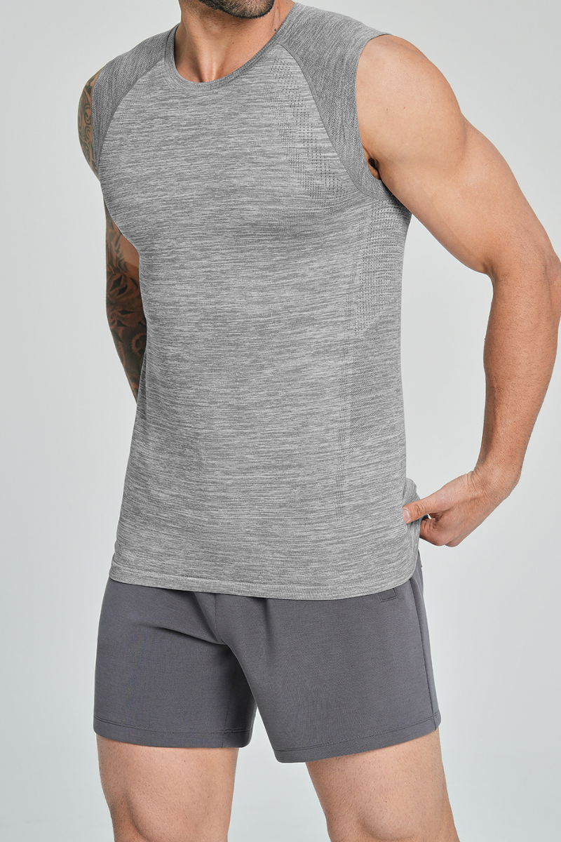 Men's Summer Soft Textured Quick Dry Sports Tank Top