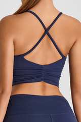 Women's Cross-Strapped U-Neck Sports Tank Top