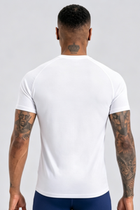 Men's Contrast Breathable Quick Dry Athletic Running T-Shirt