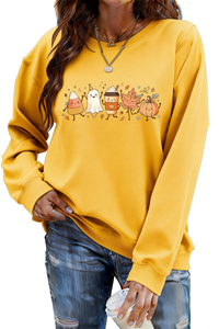 Women's Fall Halloween Graphic Soft Relaxed Sweatshirt