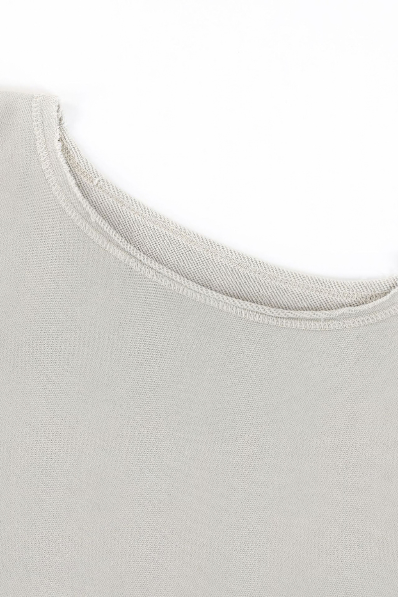 Women's Fall Raw Edge Neck Kangaroo Pocket Sweatshirt
