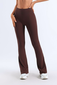 Women's Bare Feel No Front Seam Slim Flared Yoga Pants