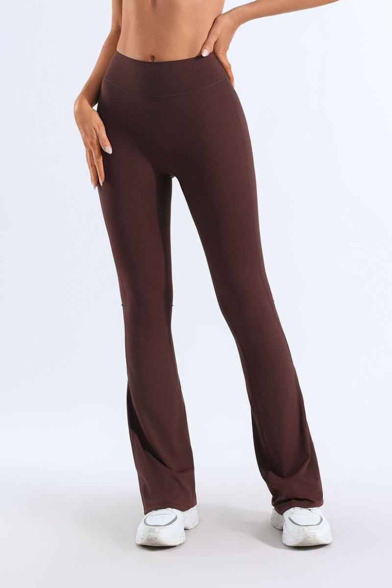 Women's Bare Feel No Front Seam Slim Flared Yoga Pants