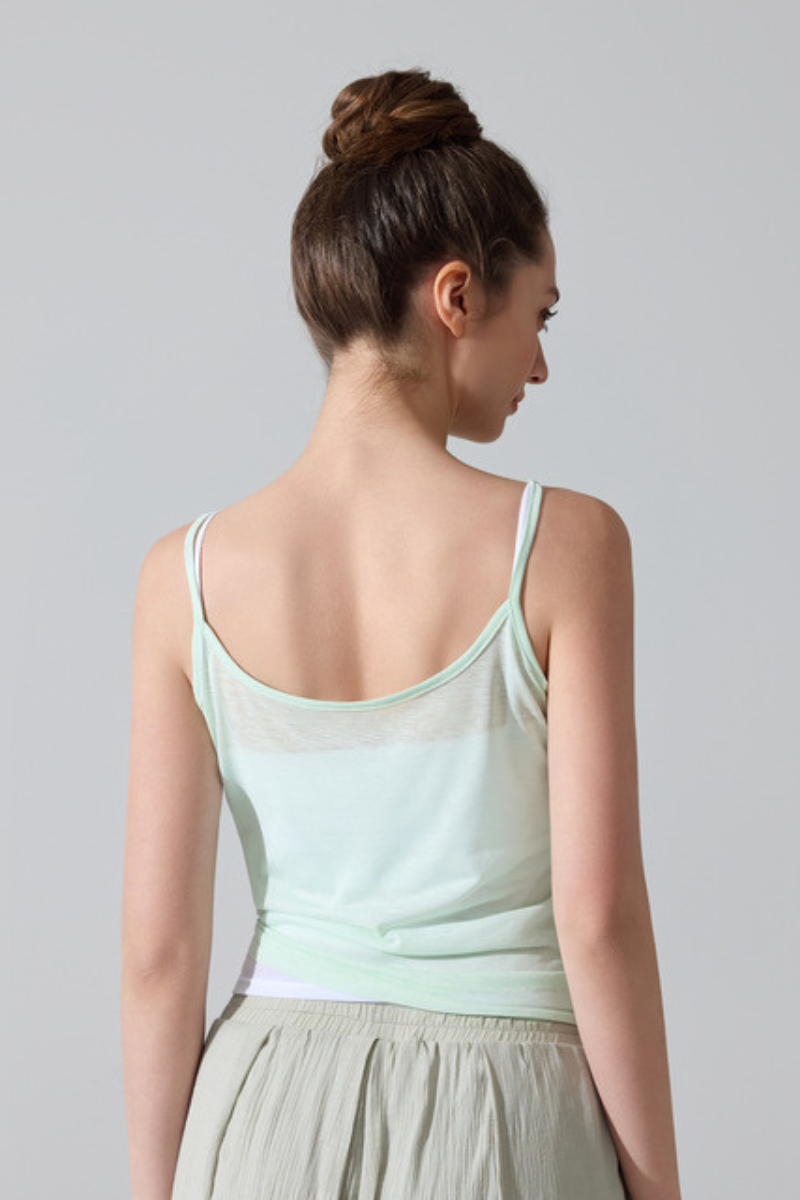 Women's Sweat-Wicking Breathable Side-split Yoga Tank Top