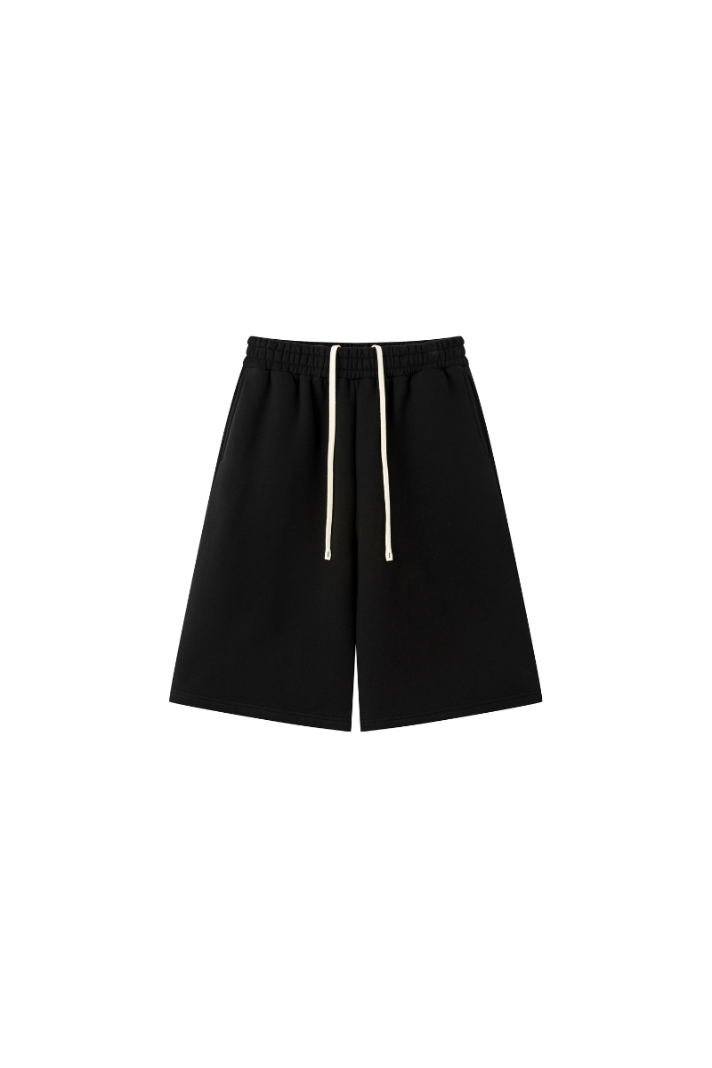 Men's Fleece Lined Drawstring Loose Casual Five Inch Shorts