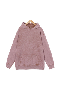 Unisex Fall 400G Heavyweight Washed Vintage Oversized Hoodie