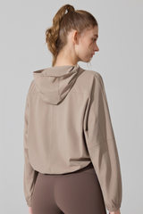 Women's Cool Touch Hooded Sun Protection Cropped Jacket