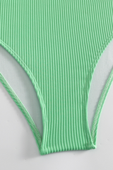 Women's Sexy V-neck Color Block Slimming Swimsuit