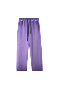 Unisex Fall 100% Cotton Washed Gradient Wide Leg Pants