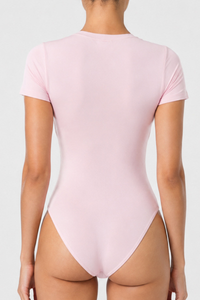 Women’s Athletic Crew Neck Short Sleeve Yoga Bodysuit