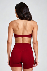 Women Halter Bra and High Waist Shorts Two Piece Set