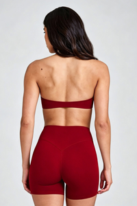 Women Halter Bra and High Waist Shorts Two Piece Set