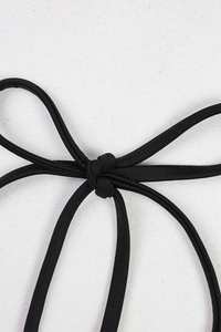 Women's Sexy Metal Button Halter Slit Cover-up Set