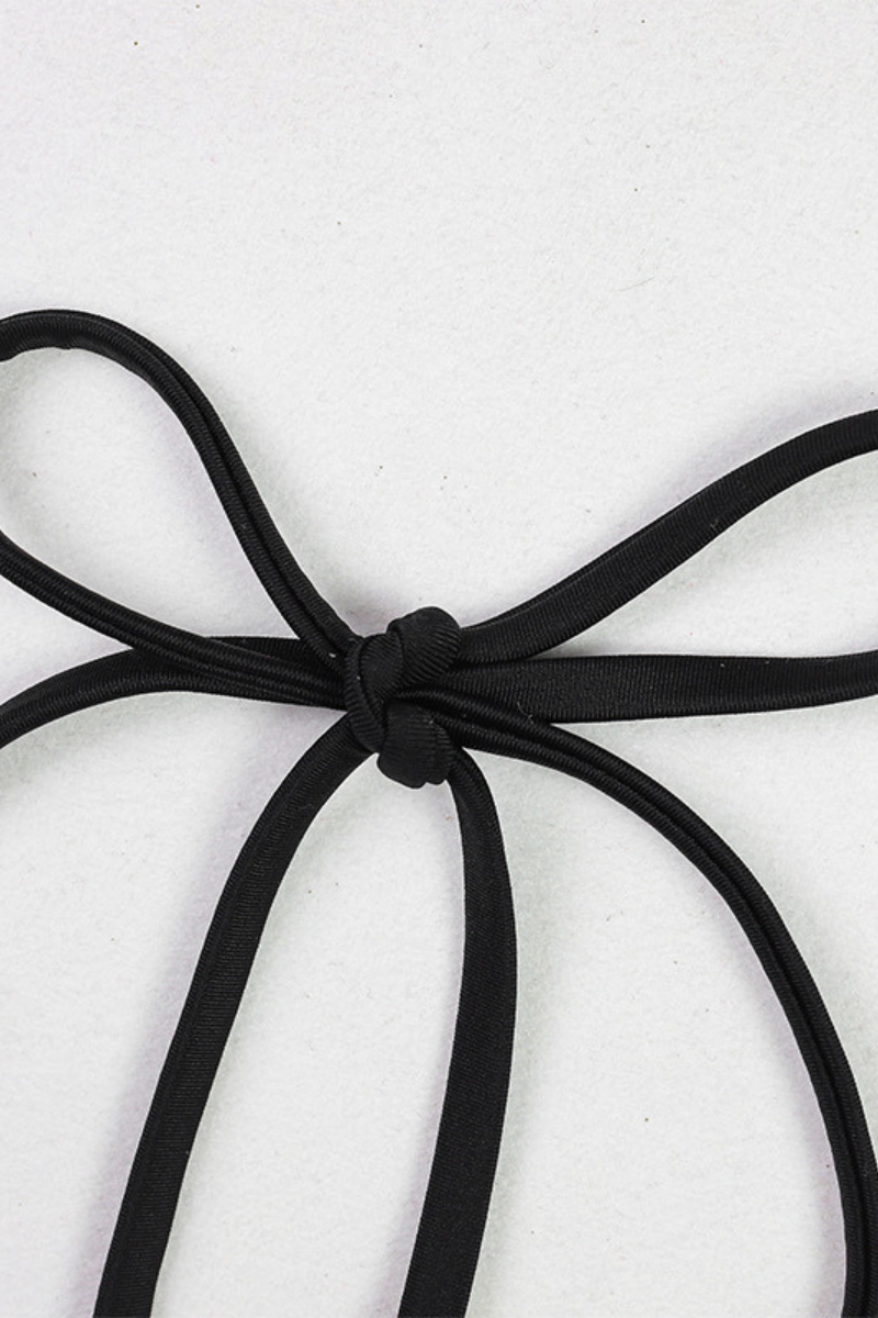 Women's Sexy Metal Button Halter Slit Cover-up Set