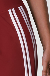 Women's Pleated Front Side-Stripe Wide-Leg Athletic Pants