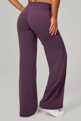 Women's Mid-High Waist Straight-Leg Pants