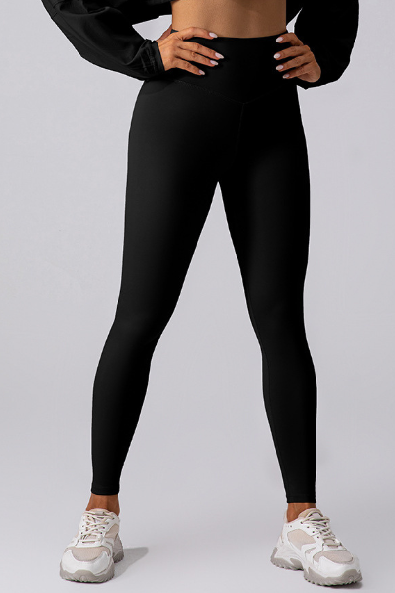 Women's V High-Waist Seamless Butt-Lifting Yoga Leggings