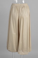 Wide-leg, relaxed, lantern-style pants