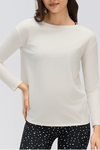 Women's Lightweight Back-Tie Convertible Long-Sleeve Top