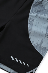 Men's Breathable Drawstring Running Shorts with Side Reflective Stripes
