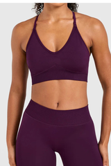 Women's Cross Back Seamless Yoga Bra