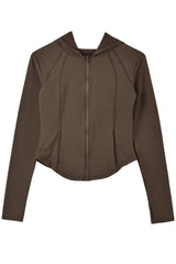 Reversible Brushed Sport Hooded Jacket