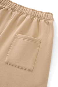 Unisex Fall Streetwear Curved Wide-Leg Fleece Sweatpants
