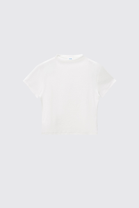 Women's 260g Mock Neck Soft Stretch Multicolor Slim Tee