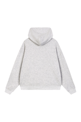Unisex Fall Boxy Fit Waffle Texture Pullover Relaxed Hoodie