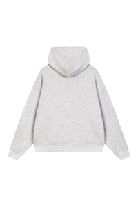 Unisex Fall Boxy Fit Waffle Texture Pullover Relaxed Hoodie