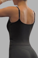 Women's Square Neck Thin Strap Sports Cami Tank Top